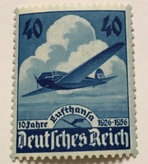 Germany 3rd Reich 1936 Mi # 603 Sc 469 10th Anniversary of Lufthansa MNH
