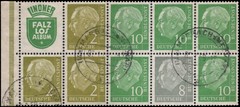 Germany #702c Used VF complete booklet pane