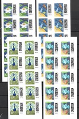 Germany Welt der Briefe World of Letters Four Sheets x10 Self-adhesive MNH