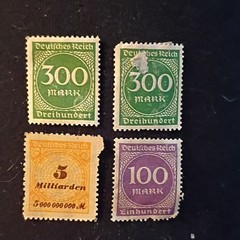 49 Germany Deutsches Reich/Deutsche Post Used Stamp Lot Inflation Mixed