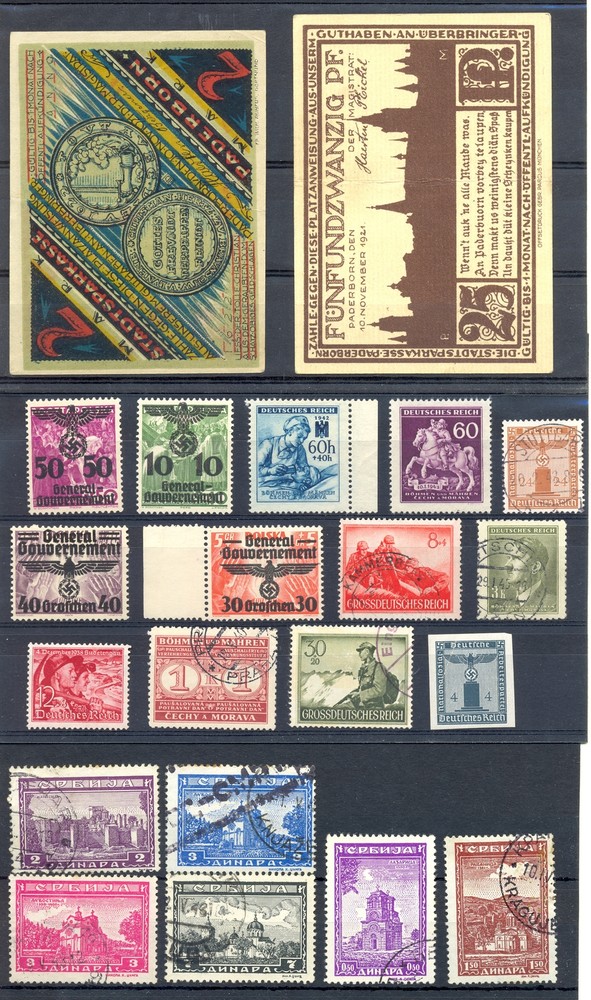 GERMANY -VARIA -BACK OF BOOK-64 ST –*/(*)/0 -F/VF