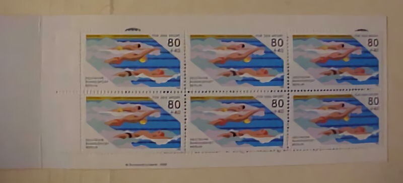 GERMAN STAMPS BERLIN FULL BOOKLET #9NB232 MINT NH cat.$9.90 AS SINGLE STAMPS
