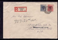 Registered Mail All. Occupation – Frankfurt Oder – SBZ to USA 1948