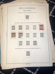 Vintage Germany Stamp Collection German Empire Bavaria Saar Wurttemberg Hamburg