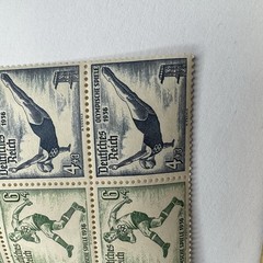1936 Deutsches Reich Berlin Olympics Stamp Booklet Sheet MNH German