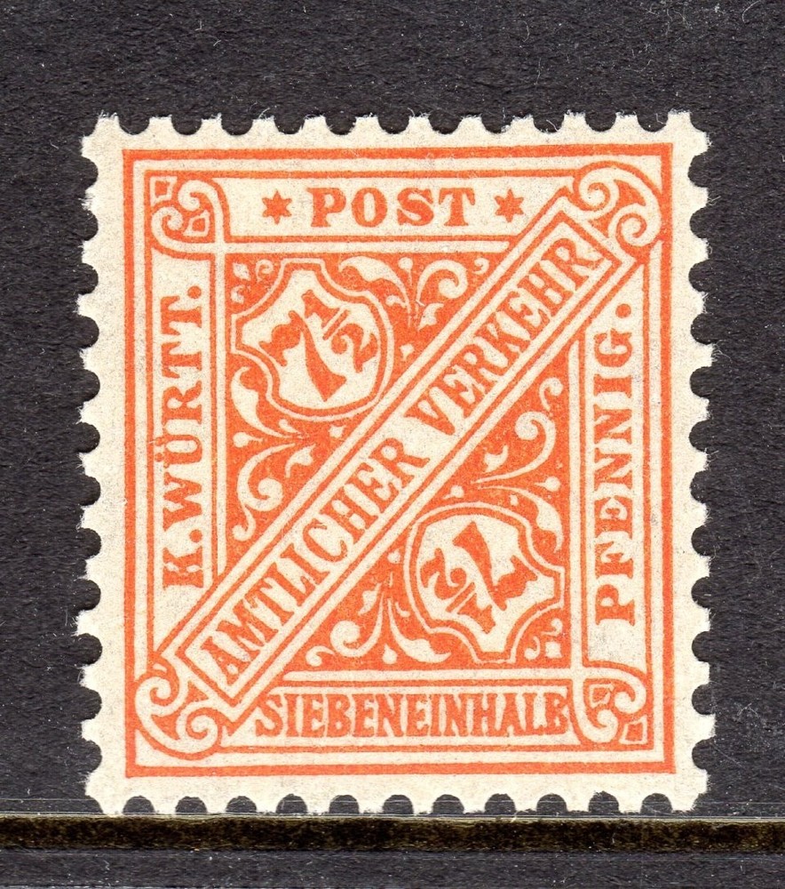 German States – Wurttemberg Scott #O123 MNH VF 1916 7½ Pfg.