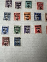 German WW2 France Overprint Colmar Propaganda Collection Of 32 Stamps Unused