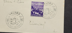 WWI1 WW2 Nazi German Third Reich Germany Postal cover Special cancel VELDES 1941