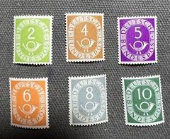1951 Bundle MiNr. 123-138 kpl. Posthorn Set MLH OG Impeccable and Unsigned