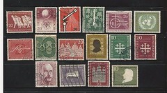 Germany: 1954; to 1957, 30 Values, more 90$, some repeated, pairs, used, EBA018