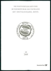 GERMANY FOLDER 2009/19 STAMP DAY BAVARIA No. 1 BLACK EICHSTÄTT-LETTER