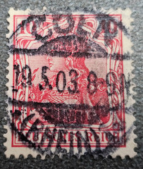 Stamp Germany Deutsches Reich Germania 10 Pfennig 1903 Mi. Nr. 71 [🇩🇪39124-13]