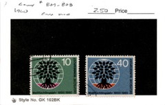Germany, Postage Stamp, #807-808 Used, 1959 World Refuge (AH)