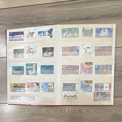 East Germany (DDR) Used Postage Stamp Collection Lot in Album, Various Topics