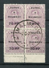 Eupen &malmedy 4 Beautiful Unit With Registraturstempel Postmarked (Z9360