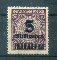 DR-Infla 332b Color ** MNH Postfrisch BPP 200EUR BPP-Signatur (y80547