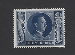 MNH Hitler stamp Sc B233 PF08 + PF22 1943 Birthday / WWII Germany / Third Reich