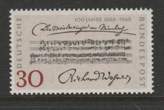 W Germany 1968 Richard Wagner’s Opera SG 1468 MNH