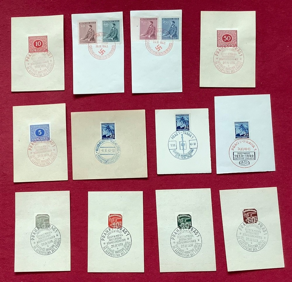 Bohemia and Moravia – 3Rd Reich – set of special stamps 12 pc.