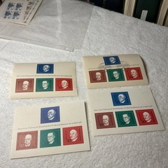 GERMANY-(-1968-)-HISTORICAL FIGURES LOT OF 4-Souvenirs Sheets -MH #417