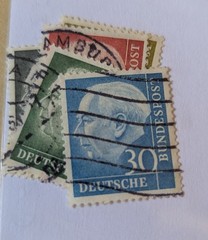 Germany 1954 Deutsche BundesPost Pres Heuss Cat £24.25