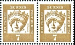 Berlin #Mi200 MNH 1961 Elisabeth Thüringen [9N177][Pair]