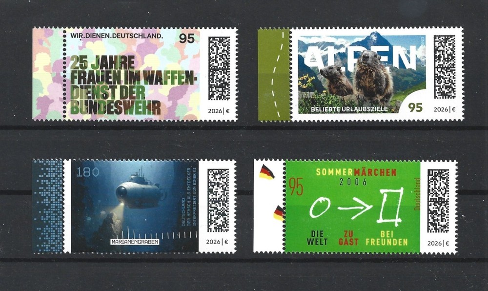 Germany 2026 JUNE Stamp Issues Commemoratives MNH