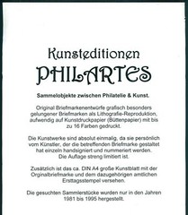 ART-EDITION 1989 GERMANY 1437 POSTREITER POSTILLION PFERD HORSE – HAND-SIGNED !!