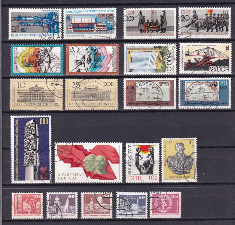 DDR used issues 1981