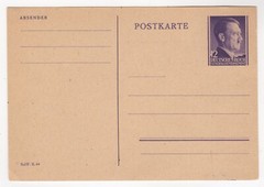 1944. Occupation Postal Card. Poland, 12Gr Violet. H&G 61.