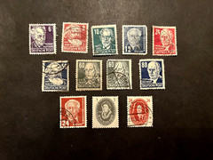 Germany – DDR Famous People 1952/1957 (1)MH (11) Used