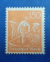 Stamp Germany Deutsches Reich 150 Pfennig 1921 Mi. Nr. 169 WZ 1 (23375)
