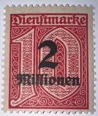 Travelstamps: 1923 Germany Stamps Sc# O38 Overprint Official Post , Mint Og Nh