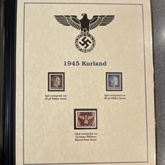 Kenmore Collection Kurland German Occupation 1945 WWII Postal History 6pf 12pf