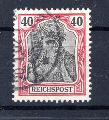 DR-Germania 60PF K18 ABART Only At 50Pf Gest.
