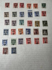 German WW2 France Overprint Colmar Propaganda Collection Of 32 Stamps Unused