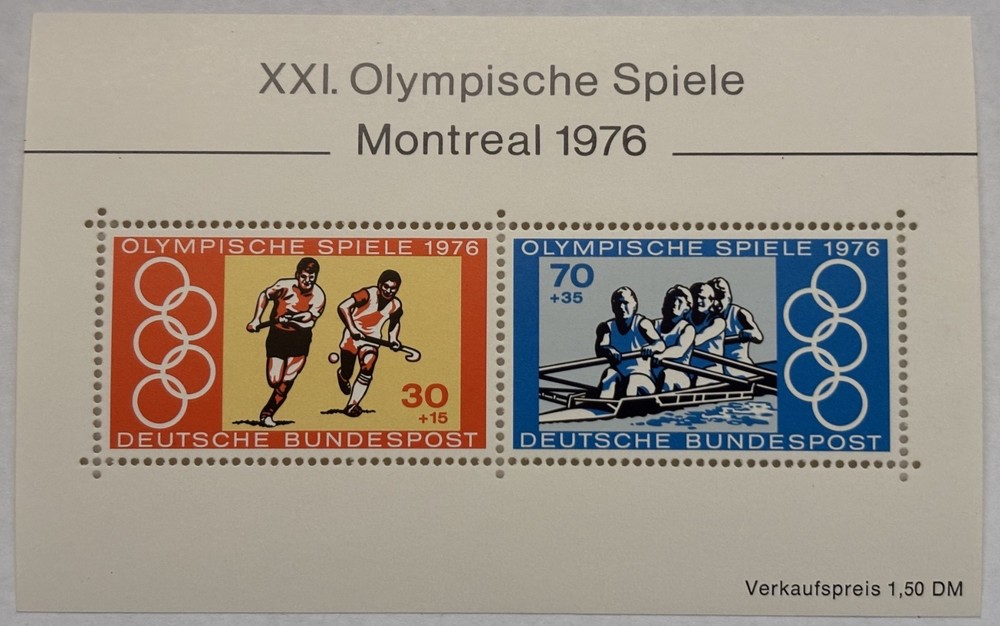 West Germany Stamps, 1976 Summer Olympic Games in Montreal
