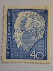 GERMANY DEUTSCHE stamps, mix of 6 stamps between the years 1959-1974.