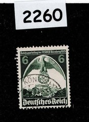 Used Stamp Sc 465 Party Congress Third Reich Nuremberg Germany 1935 #2260