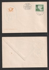 1955 DDR Germany Flood Relief 20pf on 24pf FDC. Berlin First Day Cover