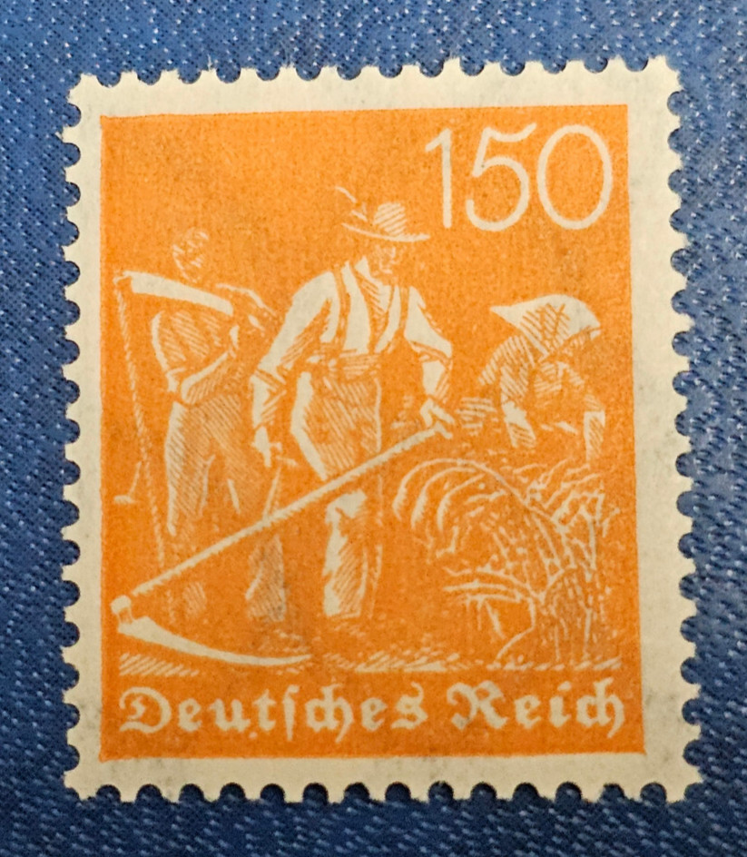 Stamp Germany Deutsches Reich 150 Pfennig 1921 Mi. Nr. 189 WZ 2 [🇩🇪36152]
