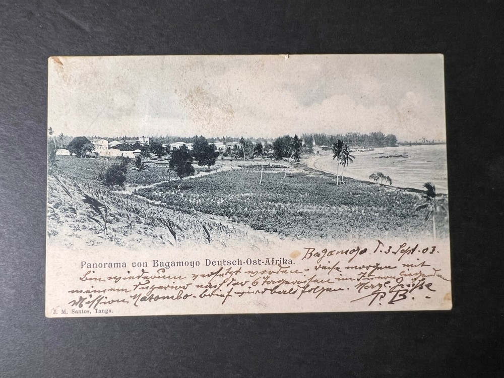 1903 Germany East Africa PPC Postcard Cover Tanga to Waldsee
