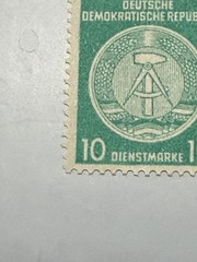 Vintage & UNUSED! 1952 Deutsche Demokratische Republik German Green Stamp!