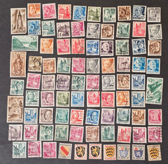 Post WWII German Baden Rheinland-Pfalz Württemberg French Zone Stamp Lot