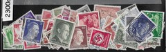 100 different 1934-1945 Germany / Poland / Czechoslovakia Hitler WWII #2300a