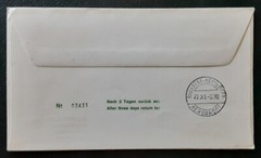 GERMANY Berlin 1972 Flight Cover Hamburg – Budapest Race Cars Superb 3278-1