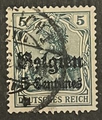 Travelstamps: Germany Offices in Belgium Stamps WWII, 5c OP Used Wmk