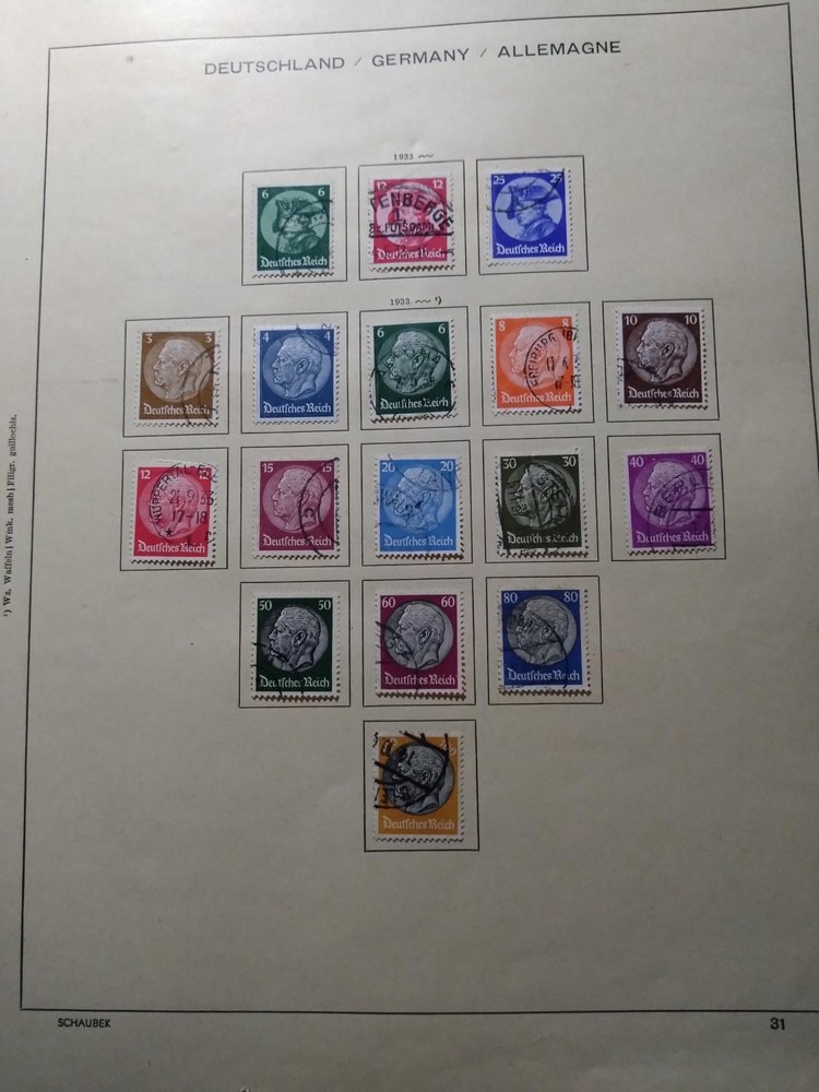 German Empire 1933 – 1945 Dies in Schaubek