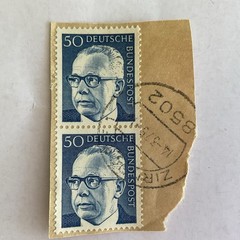 28 Germany stamps in 14 pairs~1951-2015~Accident prevention~flowers~water~Macke