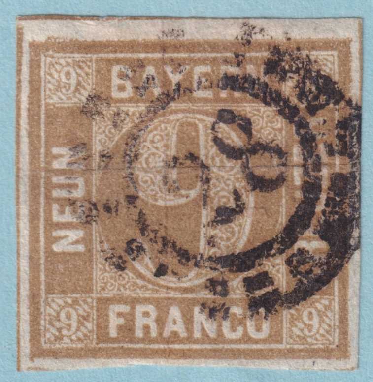 GERMAN STATES – BAVARIA NUMERAL CANCEL 28 – NO FAULTS VERY FINE! – ZIC